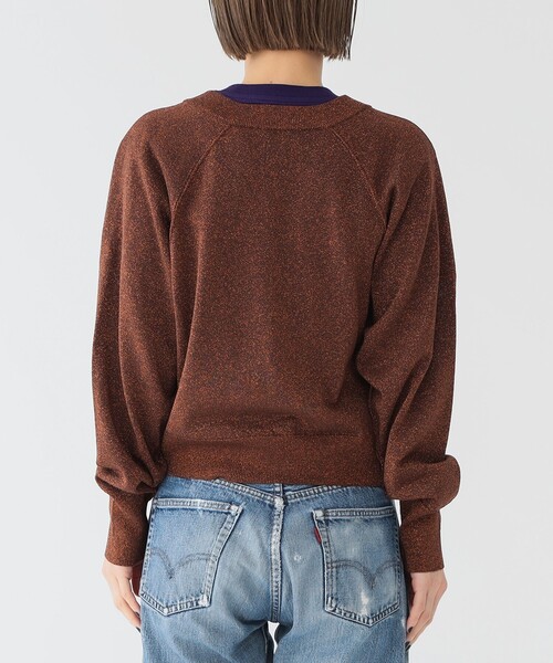 maturely（マチュアリー）の「【2/5再値下げ】maturely / グリッター V カーディガン（ニット/セーター・レディース・ブラウン/シルバー・ONE SIZE）」の11枚目の写真