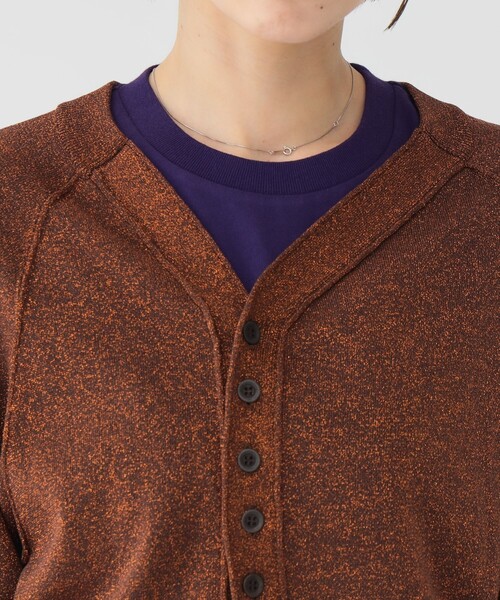 maturely（マチュアリー）の「【2/5再値下げ】maturely / グリッター V カーディガン（ニット/セーター・レディース・ブラウン/シルバー・ONE SIZE）」の12枚目の写真