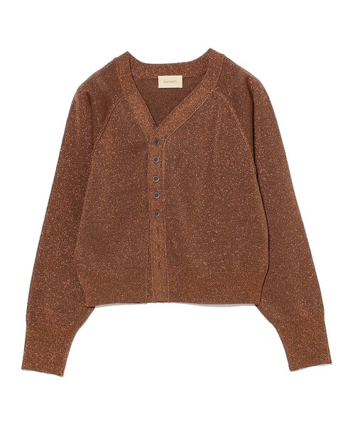 maturely（マチュアリー）の「【2/5再値下げ】maturely / グリッター V カーディガン（ニット/セーター・レディース・ブラウン/シルバー・ONE SIZE）」の16枚目の写真
