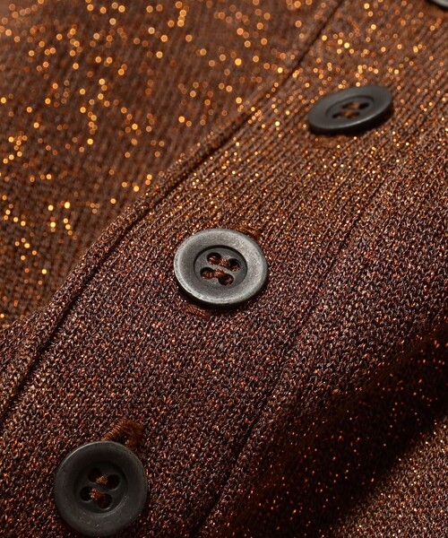 maturely（マチュアリー）の「【2/5再値下げ】maturely / グリッター V カーディガン（ニット/セーター・レディース・ブラウン/シルバー・ONE SIZE）」の18枚目の写真