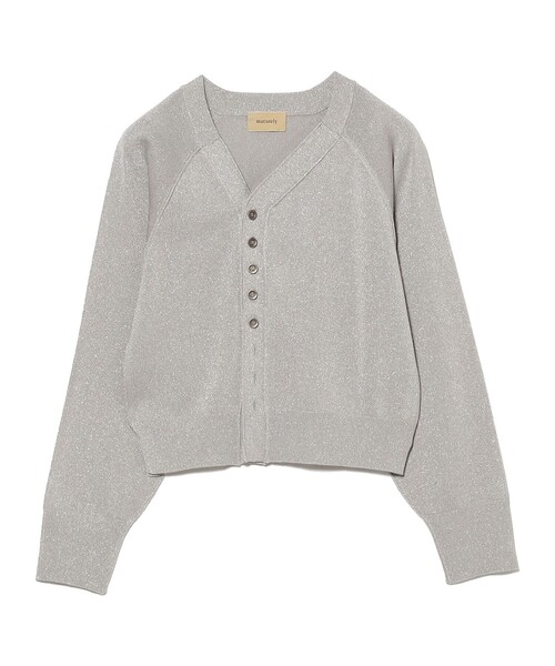 maturely（マチュアリー）の「【2/5再値下げ】maturely / グリッター V カーディガン（ニット/セーター・レディース・ブラウン/シルバー・ONE SIZE）」の19枚目の写真