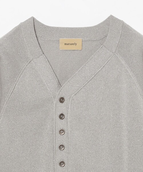 maturely（マチュアリー）の「【2/5再値下げ】maturely / グリッター V カーディガン（ニット/セーター・レディース・ブラウン/シルバー・ONE SIZE）」の20枚目の写真