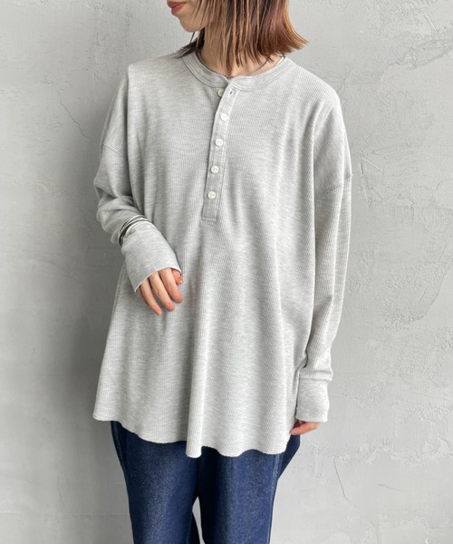 激レア　40s hanes サーマルカットソー WEB限定】[HANES/ヘインズ] ヘンリーネック サーマルカットソー