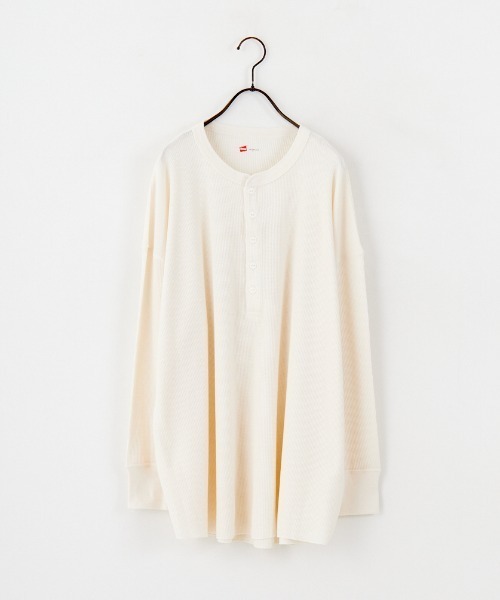 激レア　40s hanes サーマルカットソー WEB限定】[HANES/ヘインズ] ヘンリーネック サーマルカットソー