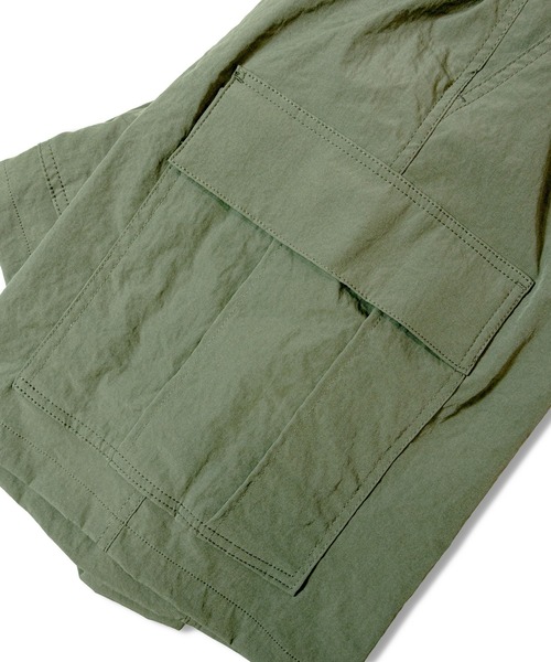 JACKROSE（ジャックローズ）の「UTD POLY高弾力ｸﾛｽ ｶｰｺﾞｼｮｰﾂ（カーゴパンツ・メンズ・ブラック/カーキ・M/L/XL）」の9枚目の写真