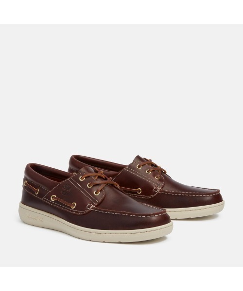 Timberland(ティンバーランド)の「ポルトフィーノ ピア ボートシューズ メンズ(モカシン/デッキシューズ・メンズ・バーガンディー・25.0cm/25.5cm/26.0cm/26.5cm/27.0cm/27.5cm/28.0cm/28.5cm/29.0cm/30.0cm)」の3枚目の写真