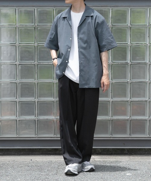 ITEMS URBANRESEARCH(アイテムズ アーバンリサーチ)の「Tattersall Open Collar shirts(シャツ/ブラウス・メンズ・カーキ/ブラック/ブラウン・MEDIUM/LARGE)」の18枚目の写真
