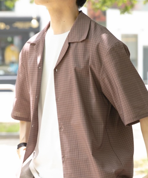 ITEMS URBANRESEARCH(アイテムズ アーバンリサーチ)の「Tattersall Open Collar shirts(シャツ/ブラウス・メンズ・カーキ/ブラック/ブラウン・MEDIUM/LARGE)」の19枚目の写真
