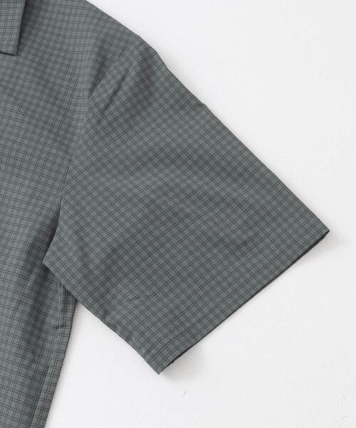 ITEMS URBANRESEARCH(アイテムズ アーバンリサーチ)の「Tattersall Open Collar shirts(シャツ/ブラウス・メンズ・カーキ/ブラック/ブラウン・MEDIUM/LARGE)」の6枚目の写真