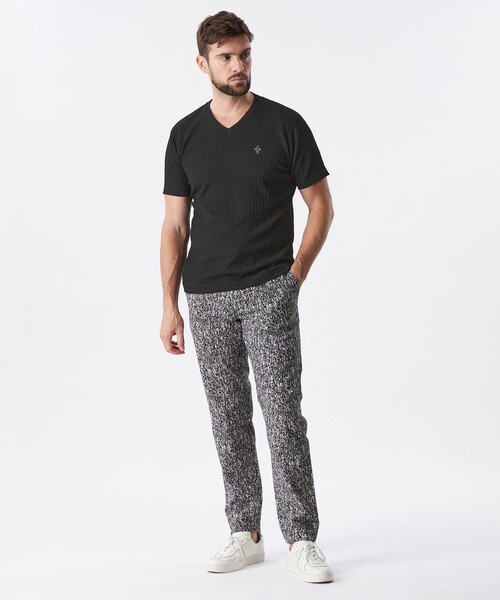 EPOCA UOMO(エポカウォモ)の「ワッシャーストレッチカットソー(Tシャツ/カットソー・メンズ・グレー系その他/ブラック/パープル系その他7・46/48)」の5枚目の写真