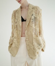 CLANE(Nl)FLOWER SHEER JACQUARD JACKET(̑AE^[)