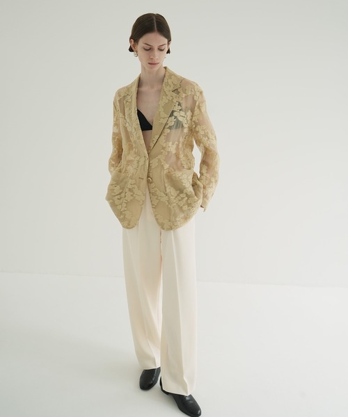 ジャケット・アウター CLANE FLOWER SHEER JACQUARD JACKET FLOWER SHEER JACQUARD JACKET｜OUTER(アウター)｜CLANE