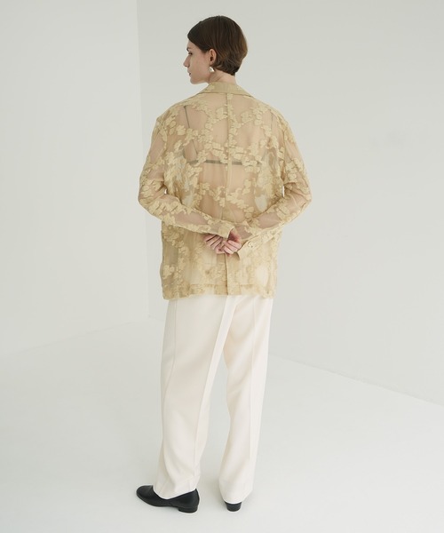 ジャケット・アウター CLANE FLOWER SHEER JACQUARD JACKET FLOWER SHEER JACQUARD JACKET（その他アウター）｜CLANE