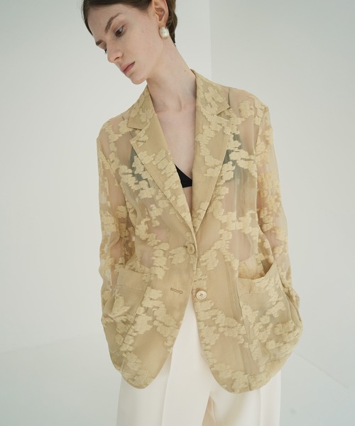 新品未使用 CLANE （クラネ）/ボタニカル ジャガードDRESS COAT CLANE BOTANICALS JACQUARD DRESS COAT