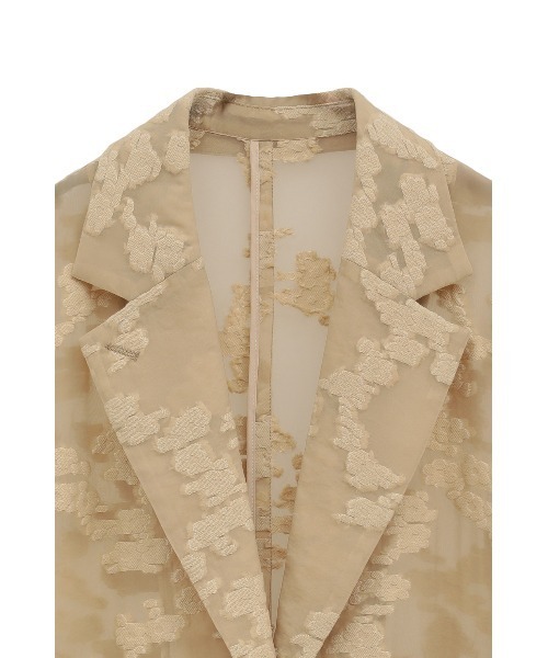 ジャケット・アウター CLANE FLOWER SHEER JACQUARD JACKET FLOWER SHEER JACQUARD JACKET｜OUTER(アウター)｜CLANE
