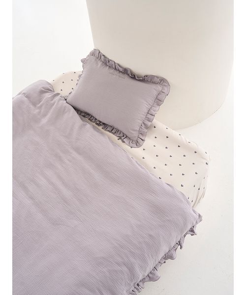 Sleep】ダブルガーゼフリル2点セット（シングル）（寝具）｜gelato