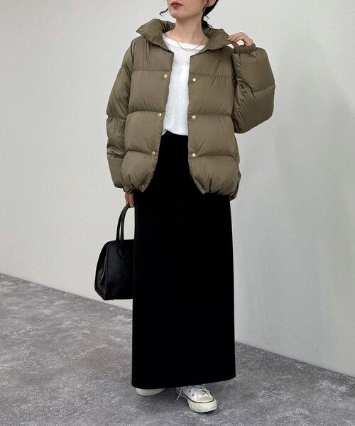 Traditional Weatherwear（トラディショナルウェザーウェア）の「【軽くて暖かい◎】【Traditional WeatherWear】別注 HASELEY DOWN PACKABLE（ダウンジャケット/コート・レディース・ブラック/ベージュ・36/34）」の8枚目の写真