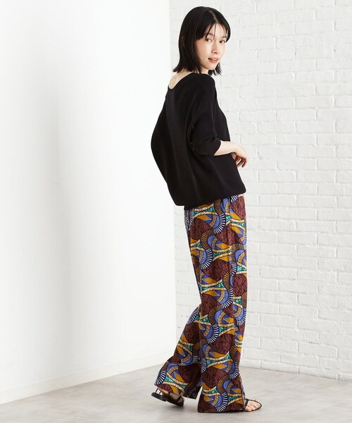 THE SHOP TK (ザ ショップ ティーケー )の「6分袖ガータードルマンニット【エコベロ/洗濯機OK】(ニット/セーター・レディース・スモーキーグリーン系/ブラック/アイボリー/パープル系4/レンガ・13/12/11)」の22枚目の写真