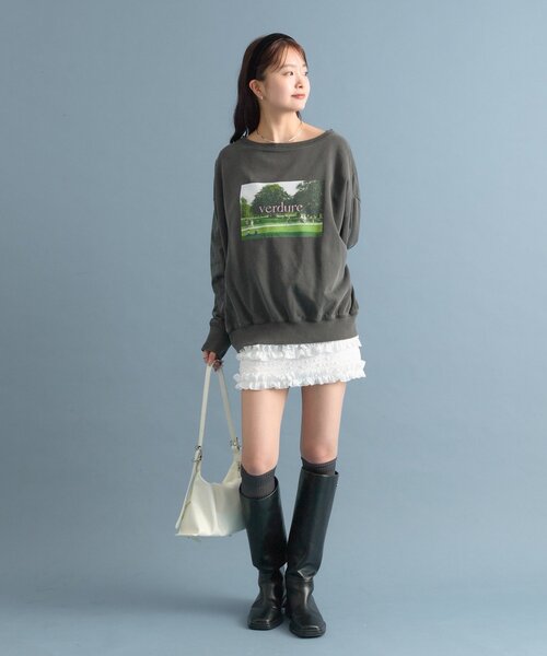 mystic(ミスティック)の「ティアードミニスカート(スカート・レディース・ブラック/オフホワイト・FREE)」の15枚目の写真