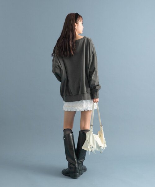 mystic(ミスティック)の「ティアードミニスカート(スカート・レディース・ブラック/オフホワイト・FREE)」の16枚目の写真