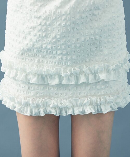 mystic(ミスティック)の「ティアードミニスカート(スカート・レディース・ブラック/オフホワイト・FREE)」の20枚目の写真