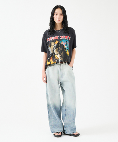 THRIFTY LOOK(スリフティールック)の「【THRIFTY LOOK/スリフィーティールック】Tシャツ/ユーズド加工/プリント(Tシャツ/カットソー・メンズ・ブラック系その他/ブラック系その他3/ブラック系その他2/ブラック・XL/L)」の5枚目の写真