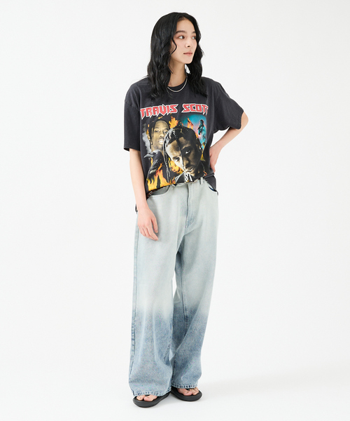 THRIFTY LOOK(スリフティールック)の「【THRIFTY LOOK/スリフィーティールック】Tシャツ/ユーズド加工/プリント(Tシャツ/カットソー・メンズ・ブラック系その他/ブラック系その他3/ブラック系その他2/ブラック・XL/L)」の6枚目の写真