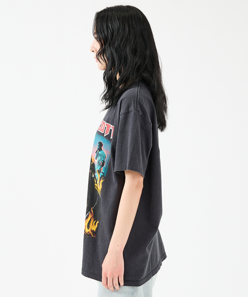 THRIFTY LOOK(スリフティールック)の「【THRIFTY LOOK/スリフィーティールック】Tシャツ/ユーズド加工/プリント(Tシャツ/カットソー・メンズ・ブラック系その他/ブラック系その他3/ブラック系その他2/ブラック・XL/L)」の9枚目の写真