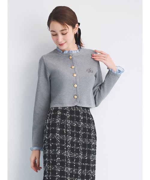 フリルデタッチャブルカーディガン（カーディガン/ボレロ）｜CELFORD
