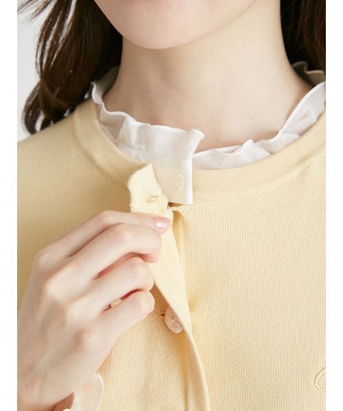 フリルデタッチャブルカーディガン（カーディガン/ボレロ）｜CELFORD