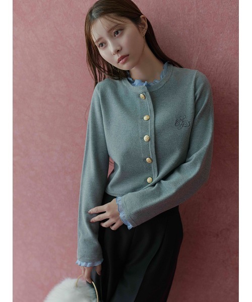 CELFORD フリルデタッチャブルカーディガン フリルデタッチャブルカーディガン（カーディガン/ボレロ）｜CELFORD