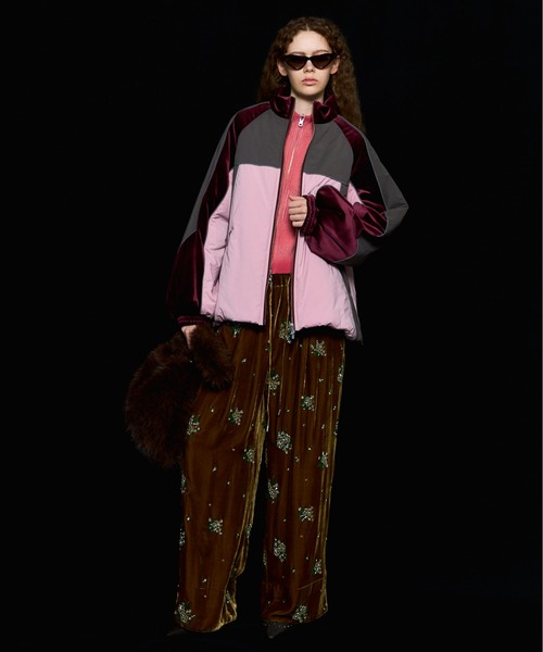 MAISON SPECIAL(メゾンスペシャル)の「Reversible Pigment Zip Cardigan/リバシーブルピグメントジップカーディガン(カーディガン/ボレロ・レディース・グレー/ピンク/ブルー・FREE)」の18枚目の写真