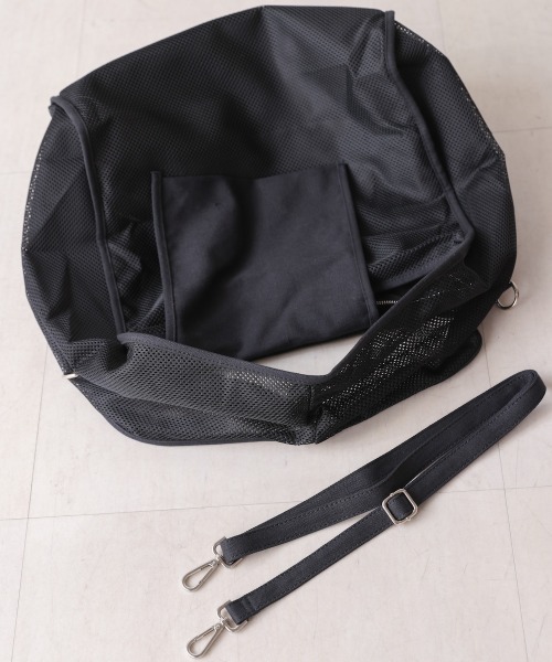 Bou Jeloud（ブージュルード）の「カラーメッシュショルダーバック（ショルダーバッグ・レディース・レッド/グリーン/ブラック・ONESIZE）」の7枚目の写真