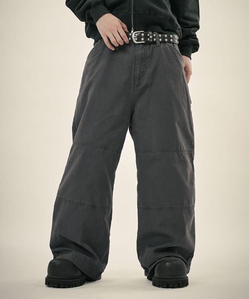 セール】【SET-UP着用可能】ビンテージウォッシュダブルニーダック