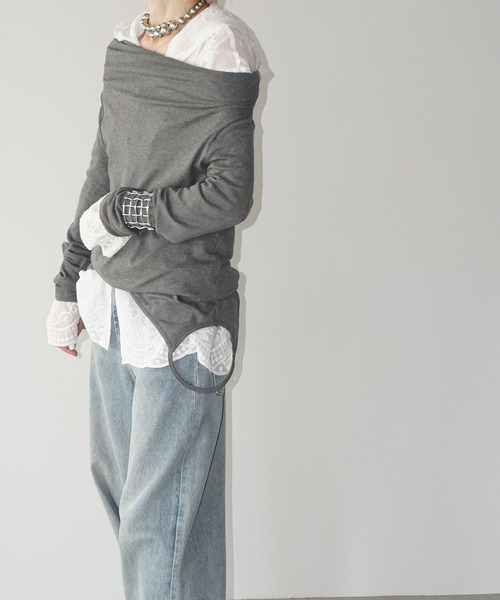 chuclla（チュクラ）の「フラワーエンブロイダリー フーディーブラウス chw25a035（シャツ/ブラウス・レディース・ホワイト・FREE）」の12枚目の写真