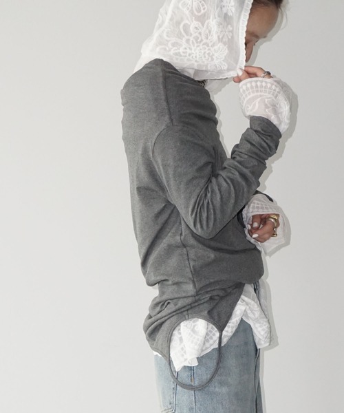 chuclla（チュクラ）の「フラワーエンブロイダリー フーディーブラウス chw25a035（シャツ/ブラウス・レディース・ホワイト・FREE）」の13枚目の写真