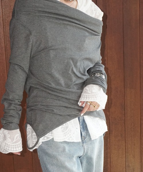 chuclla（チュクラ）の「フラワーエンブロイダリー フーディーブラウス chw25a035（シャツ/ブラウス・レディース・ホワイト・FREE）」の14枚目の写真