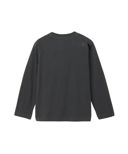THE NORTH FACE 長袖カットソー L ブラック/グレー THE NORTH FACE/ザ・ノース・フェイス T L/S S-SQU LG T キッズ ロンT