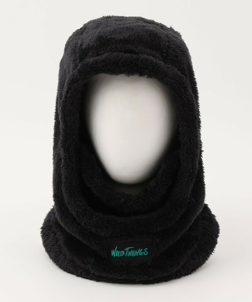 FRAPBOIS（フラボア）の「FRAPBOIS×WILD THINGS シャギーフリースバラクラバ（ネックウォーマー/スヌード・レディース・グレー/ブラック・FREE）」の7枚目の写真
