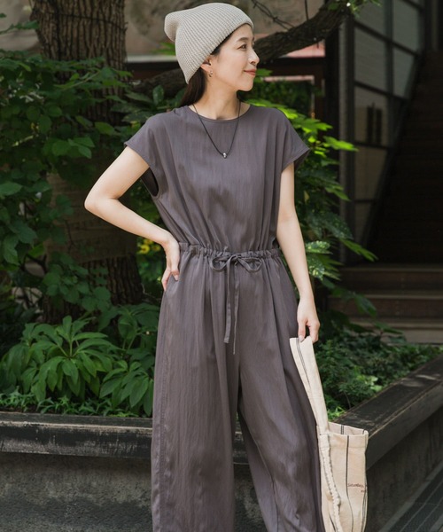 FRAMeWORK UVカットサロペット ネイビー　38 FRAMeWORK UVカットサロペット ネイビー 38