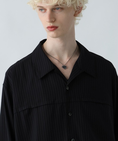 セール】BIGカラーストライプシャツ(HARE)（シャツ/ブラウス）｜HARE