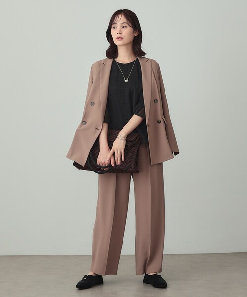 INDIVI(インディヴィ)の「フロッキードットブラウス(シャツ/ブラウス・レディース・ホワイト系1/ブラック系・05/38/34/19/15 /13)」の9枚目の写真