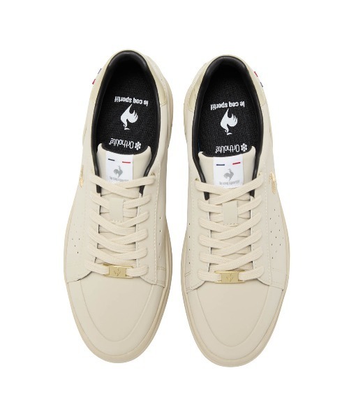 le coq sportif（ルコックスポルティフ）の「LCS セーヴル PF II(防水設計/厚底/消臭)（スニーカー・レディース・ホワイト×ゴールド/ブラック系/ベージュ系その他・22.5cm/23.0cm/23.5cm/24.0cm/24.5cm/25.0cm）」の16枚目の写真