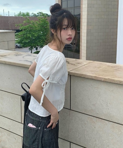 anyonemore(エニワンモア)の「バルーンとろみ生デニムワイドロングパンツ(デニムパンツ・レディース・ブラック/ダークブルー・SMALL/MEDIUM/LARGE)」の8枚目の写真