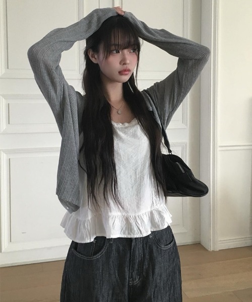 anyonemore(エニワンモア)の「バルーンとろみ生デニムワイドロングパンツ(デニムパンツ・レディース・ブラック/ダークブルー・SMALL/MEDIUM/LARGE)」の14枚目の写真