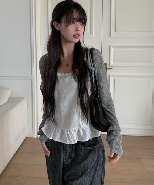 anyonemore(エニワンモア)の「バルーンとろみ生デニムワイドロングパンツ(デニムパンツ・レディース・ブラック/ダークブルー・SMALL/MEDIUM/LARGE)」の15枚目の写真