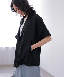 Jines（ジネス）の「プルプルツイルリラックスジャケット【セットアップ可】（テーラードジャケット）」