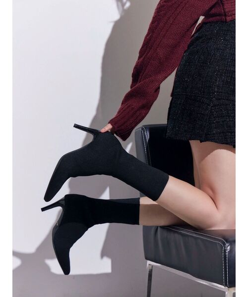 EATME（イートミー）の「ニットショートブーツ（ブーツ・レディース・ブラック・S/M/L）」の12枚目の写真