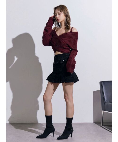 EATME（イートミー）の「ニットショートブーツ（ブーツ・レディース・ブラック・S/M/L）」の14枚目の写真