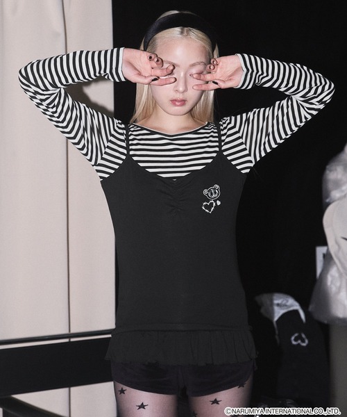 HeartTattoo モノトーンナカムラくん　Tシャツ　エンジェルブルー　完売 HeartTattoo モノトーンナカムラくん Tシャツ エンジェルブルー